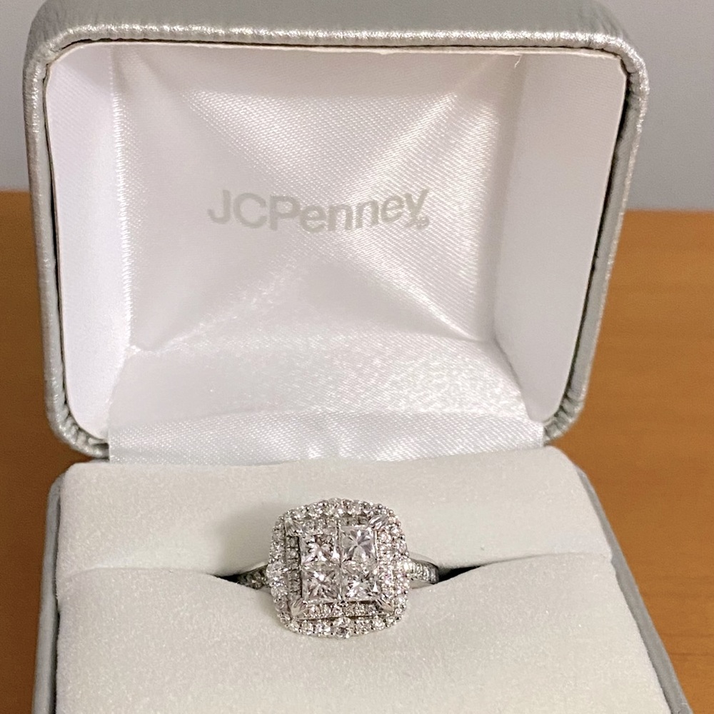 2 ct. diamond ring, 14k white gold 💍